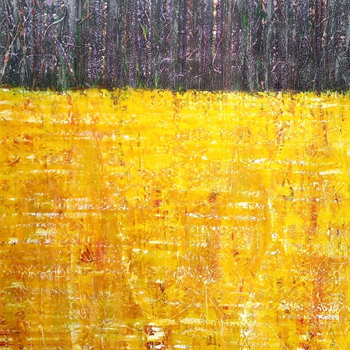 Yellow field, acrylic on canvas, 120/100 cm, 2022